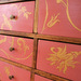 Pink Chinoiserie Desk detail